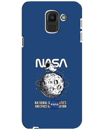 Чехол для Samsung Galaxy J6 2018 (J600F) с картинкой «NASA — лунная миссия»
