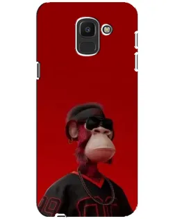 Чохол для Samsung Galaxy J6 2018 (J600F) з картинкою «Bored Ape в червоному»