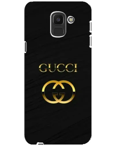 Чехол для Samsung Galaxy J6 2018 (J600F) с картинкой «Золотой логотип Gucci»