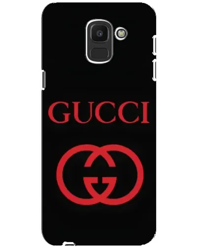 Чехол для Samsung Galaxy J6 2018 (J600F) с картинкой «Gucci — красный логотип»