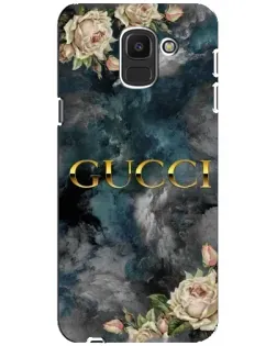 Чохол для Samsung Galaxy J6 2018 (J600F) з картинкою «Абстрактні квіти Gucci»