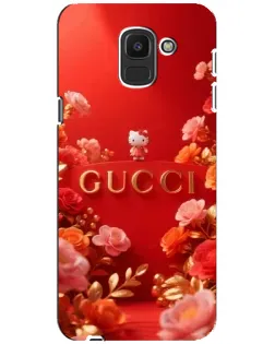 Чехол для Samsung Galaxy J6 2018 (J600F) с картинкой «Gucci — золотой сад»