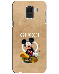 Чехол для Samsung Galaxy J6 2018 (J600F) с картинкой «Микки Маус Gucci — крафт»