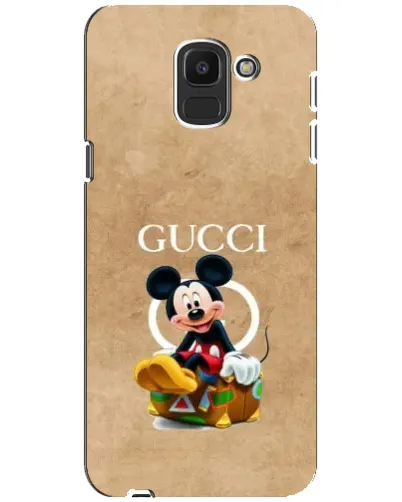 Чехол для Samsung Galaxy J6 2018 (J600F) с картинкой «Микки Маус Gucci — крафт»