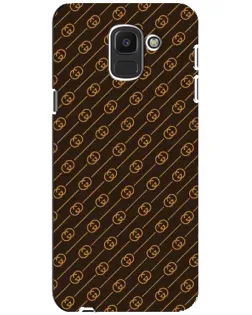 Чехол для Samsung Galaxy J6 2018 (J600F) с картинкой «Gucci — золотые диагонали»