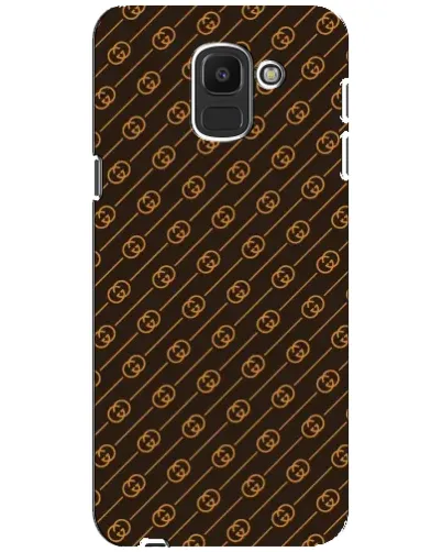 Чехол для Samsung Galaxy J6 2018 (J600F) с картинкой «Gucci — золотые диагонали»