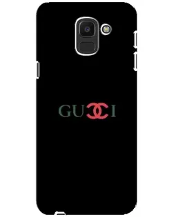 Чехол для Samsung Galaxy J6 2018 (J600F) с картинкой «Gucci — красный градиент»