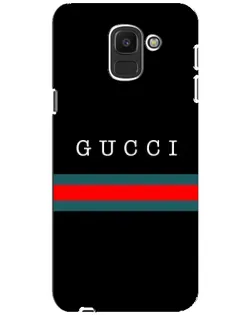 Чехол для Samsung Galaxy J6 2018 (J600F) с картинкой «Gucci — красный пояс»