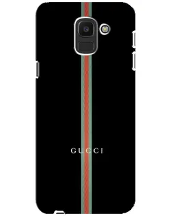 Чехол для Samsung Galaxy J6 2018 (J600F) с картинкой «Gucci — строгая линия»