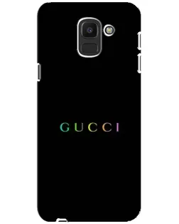 Чехол для Samsung Galaxy J6 2018 (J600F) с картинкой «Gucci — неоновый минимализм»