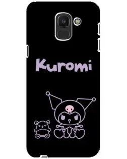 Чохол для Samsung Galaxy J6 2018 (J600F) з картинкою «Kuromi — чорний мінімалізм»