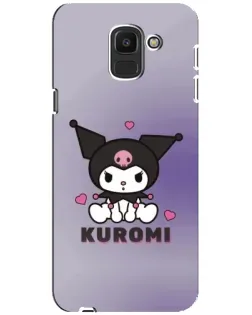 Чохол для Samsung Galaxy J6 2018 (J600F) з картинкою «Kuromi — фіолетовий арт»