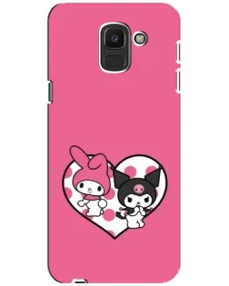 Чохол для Samsung Galaxy J6 2018 (J600F) з картинкою «Kuromi та My Melody»