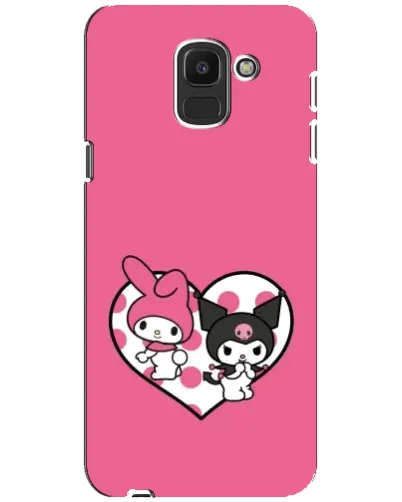 Чохол для Samsung Galaxy J6 2018 (J600F) з картинкою «Kuromi та My Melody» Чохол для Samsung Galaxy J6 2018 (J600F) з картинкою «Kuromi та My Melody»
