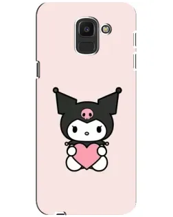 Чохол для Samsung Galaxy J6 2018 (J600F) з картинкою «Kuromi та серце»
