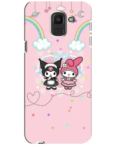Чохол для Samsung Galaxy J6 2018 (J600F) з картинкою «My Melody та Kuromi» Чохол для Samsung Galaxy J6 2018 (J600F) з картинкою «My Melody та Kuromi»