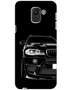 Чехол для Samsung Galaxy J6 2018 (J600F) с картинкой «Темный силуэт BMW»