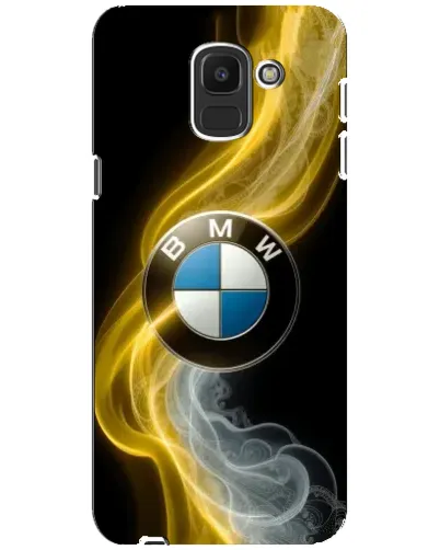 Чехол для Samsung Galaxy J6 2018 (J600F) с картинкой «Золотистый дым BMW»