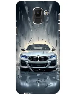 Чехол для Samsung Galaxy J6 2018 (J600F) с картинкой «BMW в свете фар»