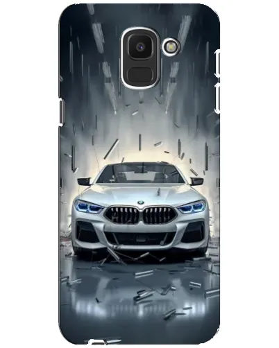 Чехол для Samsung Galaxy J6 2018 (J600F) с картинкой «BMW в свете фар»