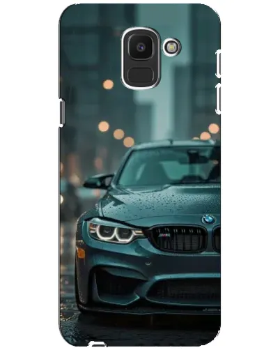 Чехол для Samsung Galaxy J6 2018 (J600F) с картинкой «BMW в огнях города»