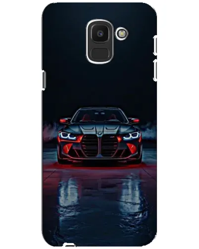 Чехол для Samsung Galaxy J6 2018 (J600F) с картинкой «BMW на мокрой дороге»