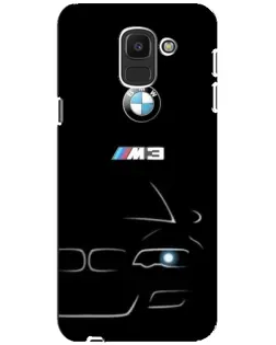 Чехол для Samsung Galaxy J6 2018 (J600F) с картинкой «Минималистичный принт BMW M3»