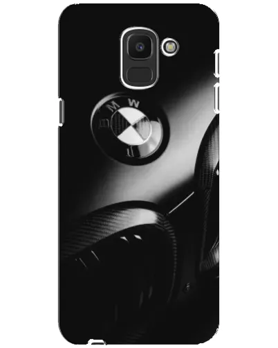 Чехол для Samsung Galaxy J6 2018 (J600F) с картинкой «Эмблема BMW — макро»