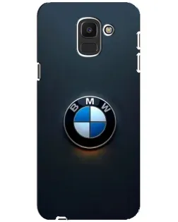 Чехол для Samsung Galaxy J6 2018 (J600F) с картинкой «Логотип BMW — минимализм»