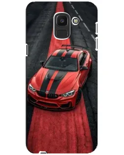 Чехол для Samsung Galaxy J6 2018 (J600F) с картинкой «BMW на красной дорожке»