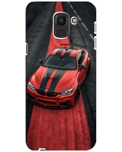 Чехол для Samsung Galaxy J6 2018 (J600F) с картинкой «BMW на красной дорожке»