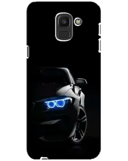 Чехол для Samsung Galaxy J6 2018 (J600F) с картинкой «BMW — ночной взгляд»