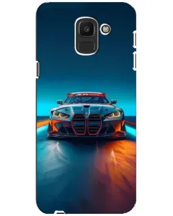 Чехол для Samsung Galaxy J6 2018 (J600F) с картинкой «BMW — огни неона»