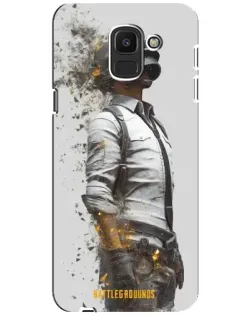 Чехол для Samsung Galaxy J6 2018 (J600F) с картинкой «PUBG — боец в пыли»