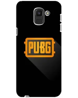 Чехол для Samsung Galaxy J6 2018 (J600F) с картинкой «PUBG — рамка лого»