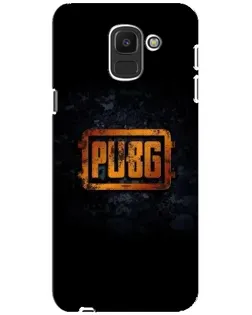 Чехол для Samsung Galaxy J6 2018 (J600F) с картинкой «PUBG — золотой логотип»
