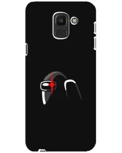 Чехол для Samsung Galaxy J6 2018 (J600F) с картинкой «Among Us шлем»