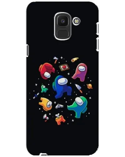 Чехол для Samsung Galaxy J6 2018 (J600F) с картинкой «Among Us космос»