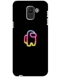 Чехол для Samsung Galaxy J6 2018 (J600F) с картинкой «Among Us градиент»