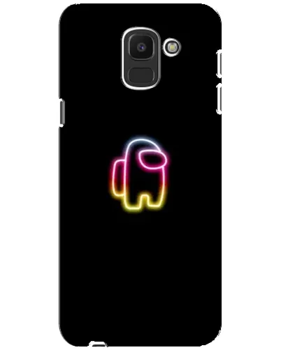Чехол для Samsung Galaxy J6 2018 (J600F) с картинкой «Among Us градиент»