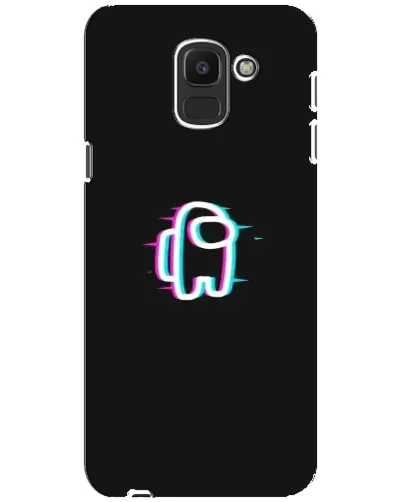 Чехол для Samsung Galaxy J6 2018 (J600F) с картинкой «Among Us неон»
