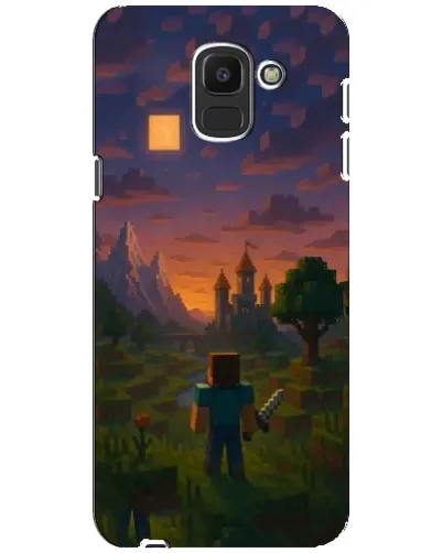 Чехол для Samsung Galaxy J6 2018 (J600F) с картинкой «Стив у башни»