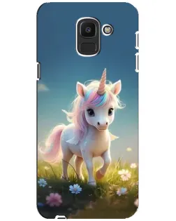 Чохол для Samsung Galaxy J6 2018 (J600F) з картинкою «Єдиноріг на галявині» Чохол для Samsung Galaxy J6 2018 (J600F) з картинкою «Єдиноріг на галявині»
