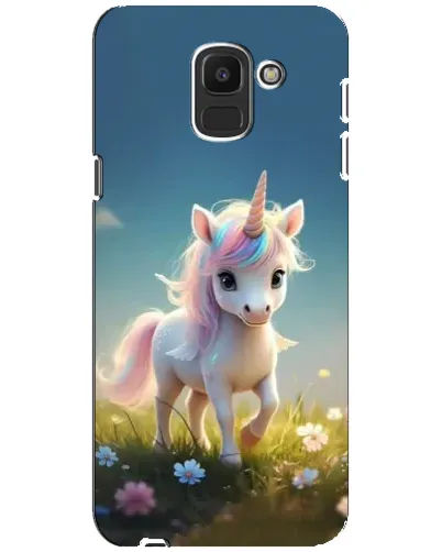 Чохол для Samsung Galaxy J6 2018 (J600F) з картинкою «Єдиноріг на галявині»