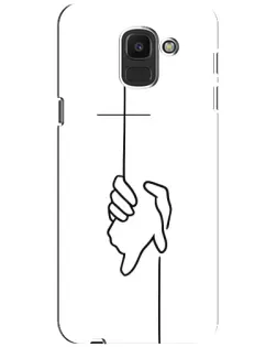 Чохол для Samsung Galaxy J6 2018 (J600F) з картинкою «Рука тримає»