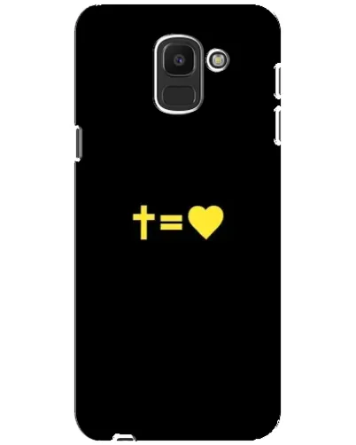 Чохол для Samsung Galaxy J6 2018 (J600F) з картинкою «Серце та Хрест» Чохол для Samsung Galaxy J6 2018 (J600F) з картинкою «Серце та Хрест»