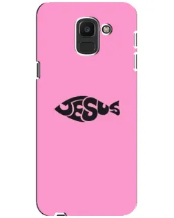 Чохол для Samsung Galaxy J6 2018 (J600F) з картинкою «Рожевий символ Jesus»