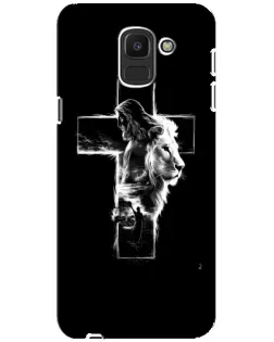 Чехол для Samsung Galaxy J6 2018 (J600F) с картинкой «Сияющий крест Jesus»