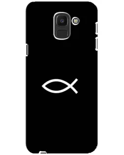 Чехол для Samsung Galaxy J6 2018 (J600F) с картинкой «Символ рыбы Jesus»