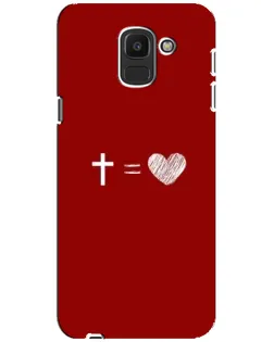Чехол для Samsung Galaxy J6 2018 (J600F) с картинкой «Уравнение любви»